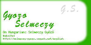 gyozo selmeczy business card